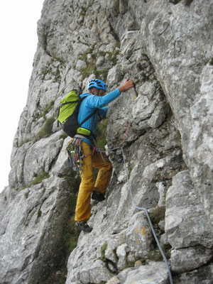 2. Seillänge, oberer Westgrat