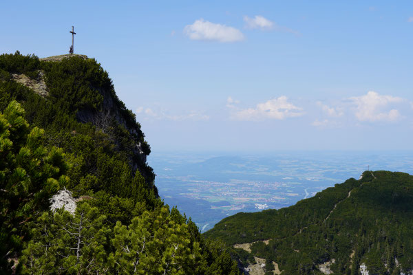 Karkopf (1738m, links) und Dreisesselberg (1680m, rechts)