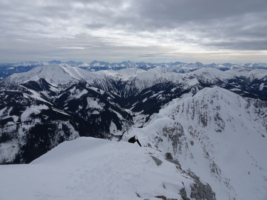 die letzten Meter zum Gipfel
