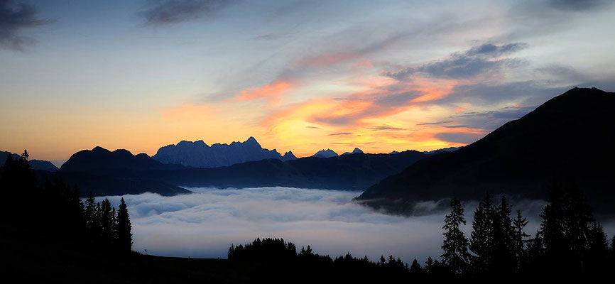 Morgennebel über dem Glemmtal