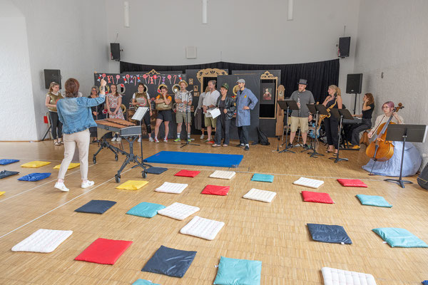 Vorbereitungen Musical Motz & Arti am SAF Kirchheim