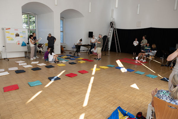 Vorbereitungen Musical Motz & Arti am SAF Kirchheim