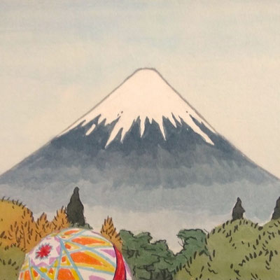 富嶽猫景(二)富士山