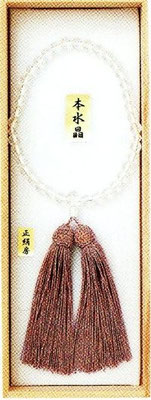 念珠（女性物）本水晶