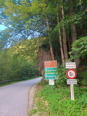 Bergauf nach Prandegg