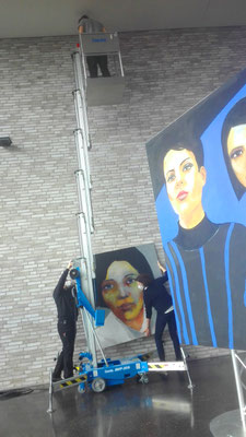 Installation - Artshow " Face to Face " Stadthalle Lohr