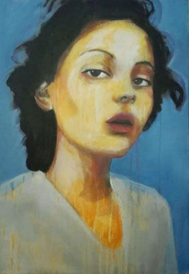 fashion model #52  Acrylics on canvas 160 x 110 x 4 cm  > SOLD <