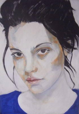 Sold -- unknown model 270916 Acrylics on canvas 160 x 110 x 4 cm  > SOLD <