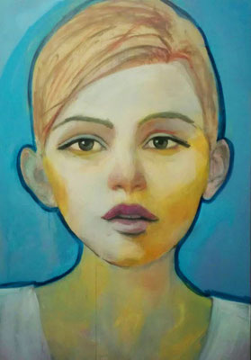 Otto - portrait 160 x 110 cm acrylics on canvas - sold -