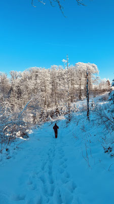 Abstieg ins nächste Tal - im Winter sehr kalt!