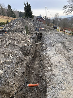 Schachtarbeiten Streifenfundamente