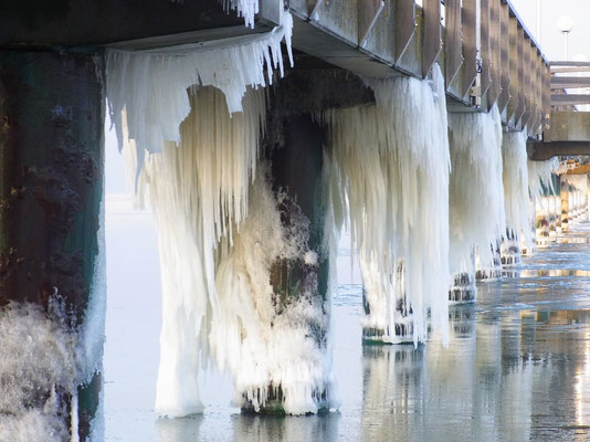 Eiszauber auf der Seebrücke Kühlungsborn