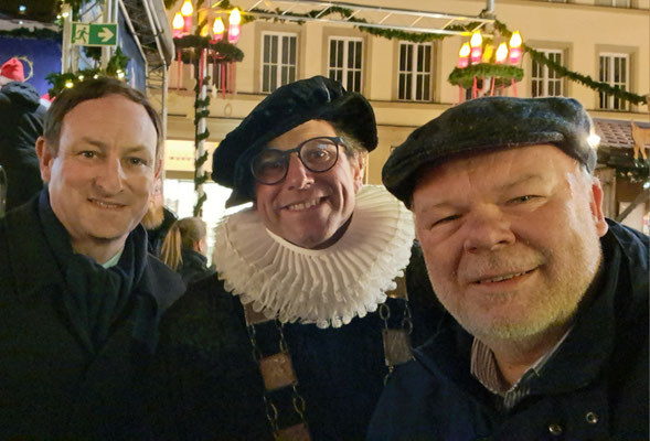 Eröffnung des Würzburger Weihnachtsmarktes mit Generalkonsul James C. O'Shea und OB Martin Heilig, 28.11.2025