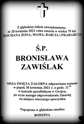 Zawiślak Bronisława