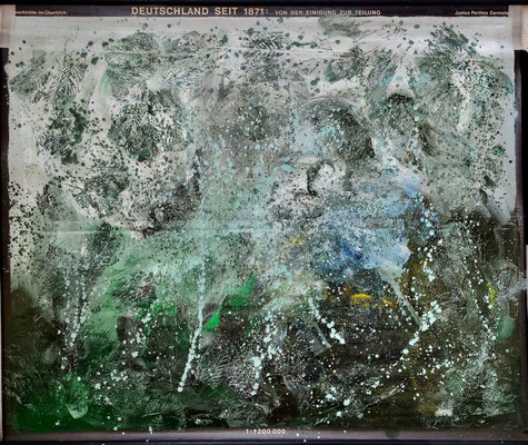 Deutschland seit 1871 185 x 220 cm oil on schoolmap
