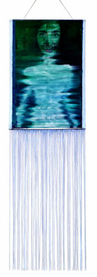 prelude to a windstorm 7 445 x 130 cm photo, oil, strings on canvas