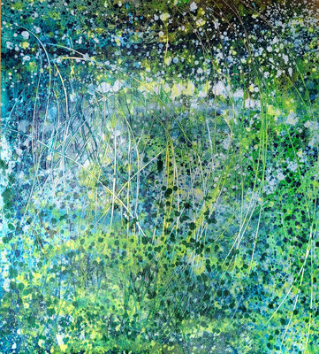 one simple breeze 2 125 x 120 cm, oil on aluminium