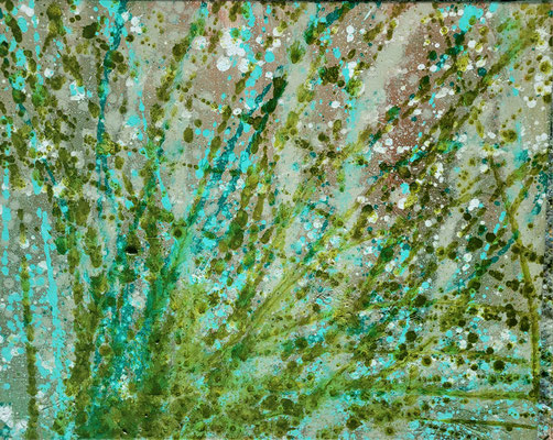 plantburst 100 x 80 cm oil on canvas