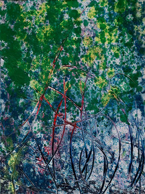 spores diary 1 40 x 30 cm, oil on canvas