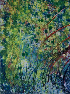 spores diary 3 40 x 30 cm, oil on canvas