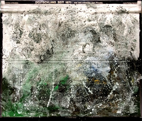 Deutschland seit 1871 185 x 220 cm oil on schoolmap
