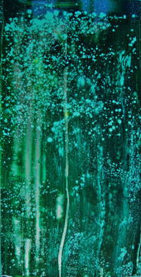 so high as you fell 2 200 x 100 cm, oil on aluminium
