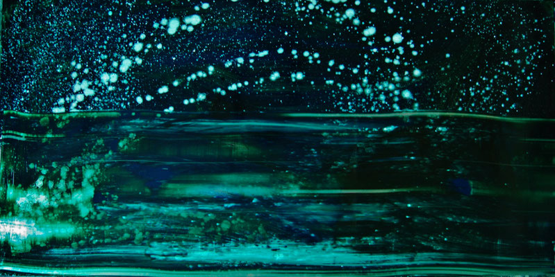 mentalvoyage 3 100 x 200 cm, oil on aluminium
