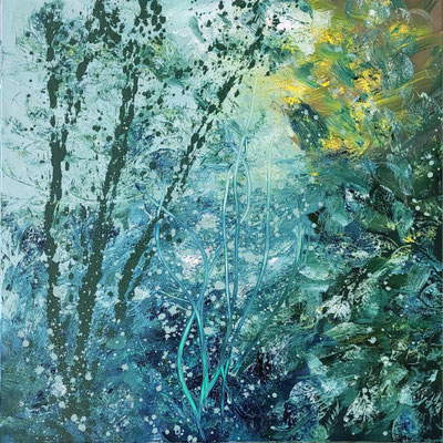 the healing process 100 x 100 cm oil on canvas