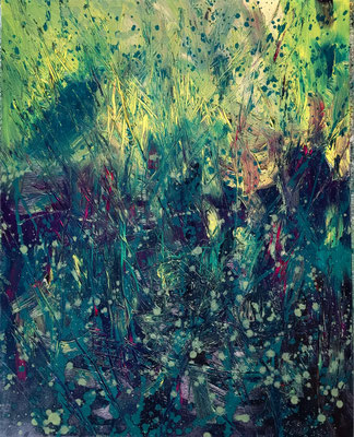 fierce flora 100 x 80 cm oil on canvas