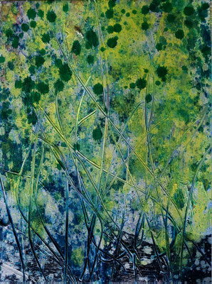 spores diary 4 40 x 30 cm, oil on canvas