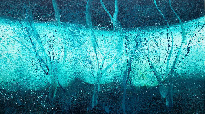 wetland 170 x 300 cm, oil on canvas