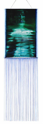 prelude to a windstorm 4  445 x 130 cm photo, oil, strings on canvas