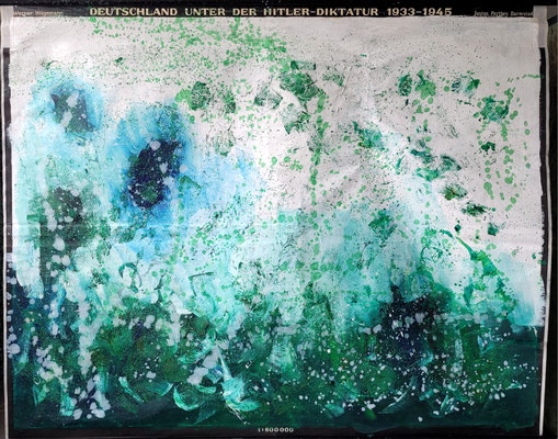 Deutschland 1933 - 1945 / 190 x 240 cm oil on schoolmap