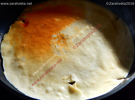 Crepe in der Pfanne