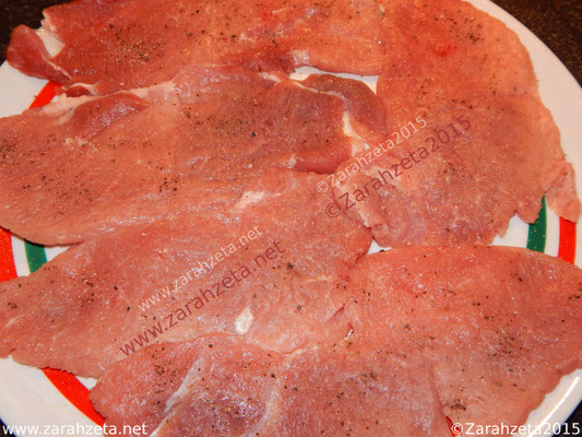 Rohe Schnitzel