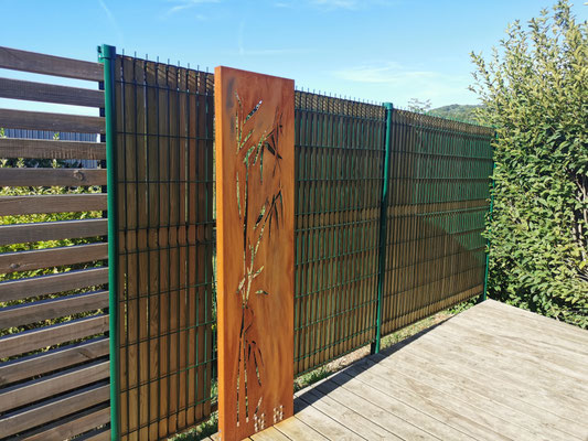 brise vue corten panneau rigide Betafence
