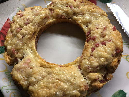 Käse-Schinken Brot