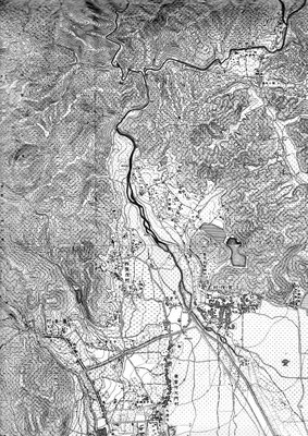 明治22年・明治25年発行　2万分の１地形図：京都近郊（参謀本部陸軍部）