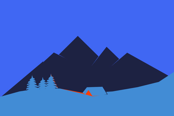 Cabin in the snow