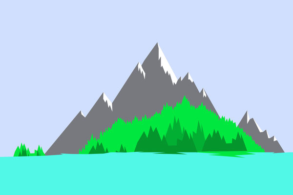 Mountian at the lake