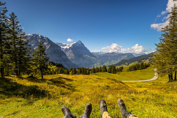 Ein schöner Rastplatz, Blick Richtung Eigernordwand, momente-der-schoepfung.ch