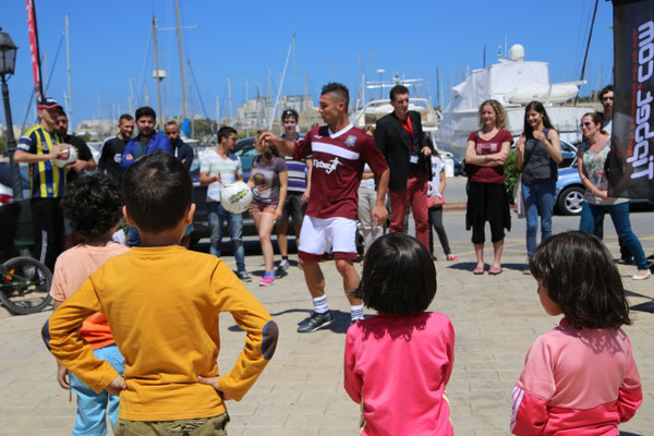 Fussball Jongleur in Malta