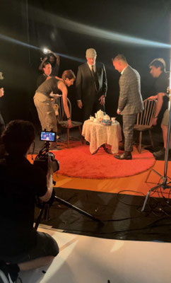 Making-of Werbefilm Saki Ballkünstler am Set in Spanien Madrid