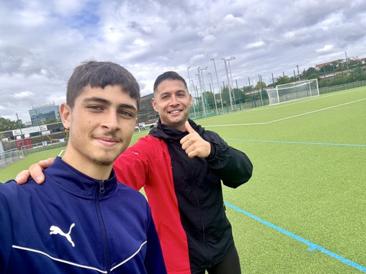 Fußball Einzeltraining mit Stürmer Matin