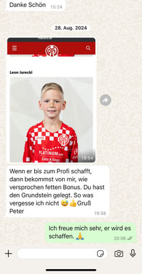Fussball Privattrainer Beispiel