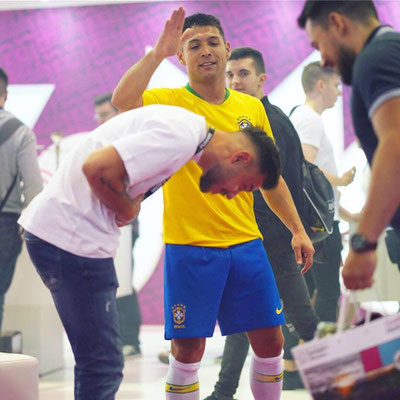 Messe Brasilien Fussball Freestyler Football Brasil Trade fair Exhibition