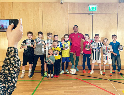 Football club celebration birthday party indoor