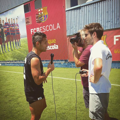 Interview FC Barcelona Fussballschule FC Bescola Freestyle Footballer