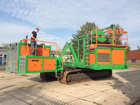 Kabelhaspelwagen. In opdracht van BAM Infratechniek Noordoost BV. In bedrijfgesteld in de Noordoostpolder. Aug 2014