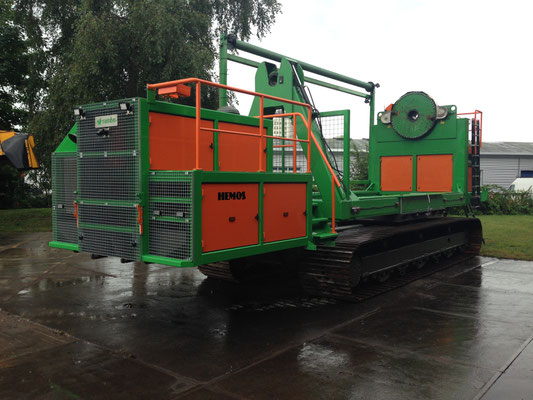 Kabelhaspelwagen. In opdracht van BAM Infratechniek Noordoost BV. In bedrijfgesteld in de Noordoostpolder. Aug 2014